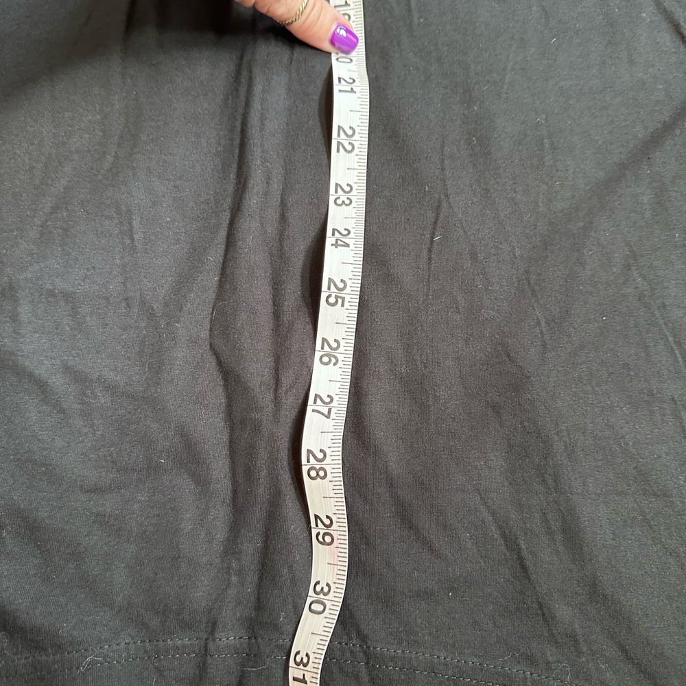 Desigual Black and Bright Multicolor Tunic asimetric hem. Long sleeve. Satin - Picture 8 of 9